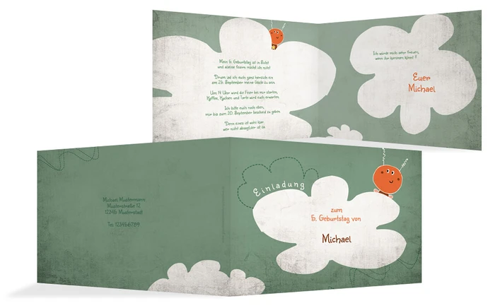 Geburtstagseinladung Alien