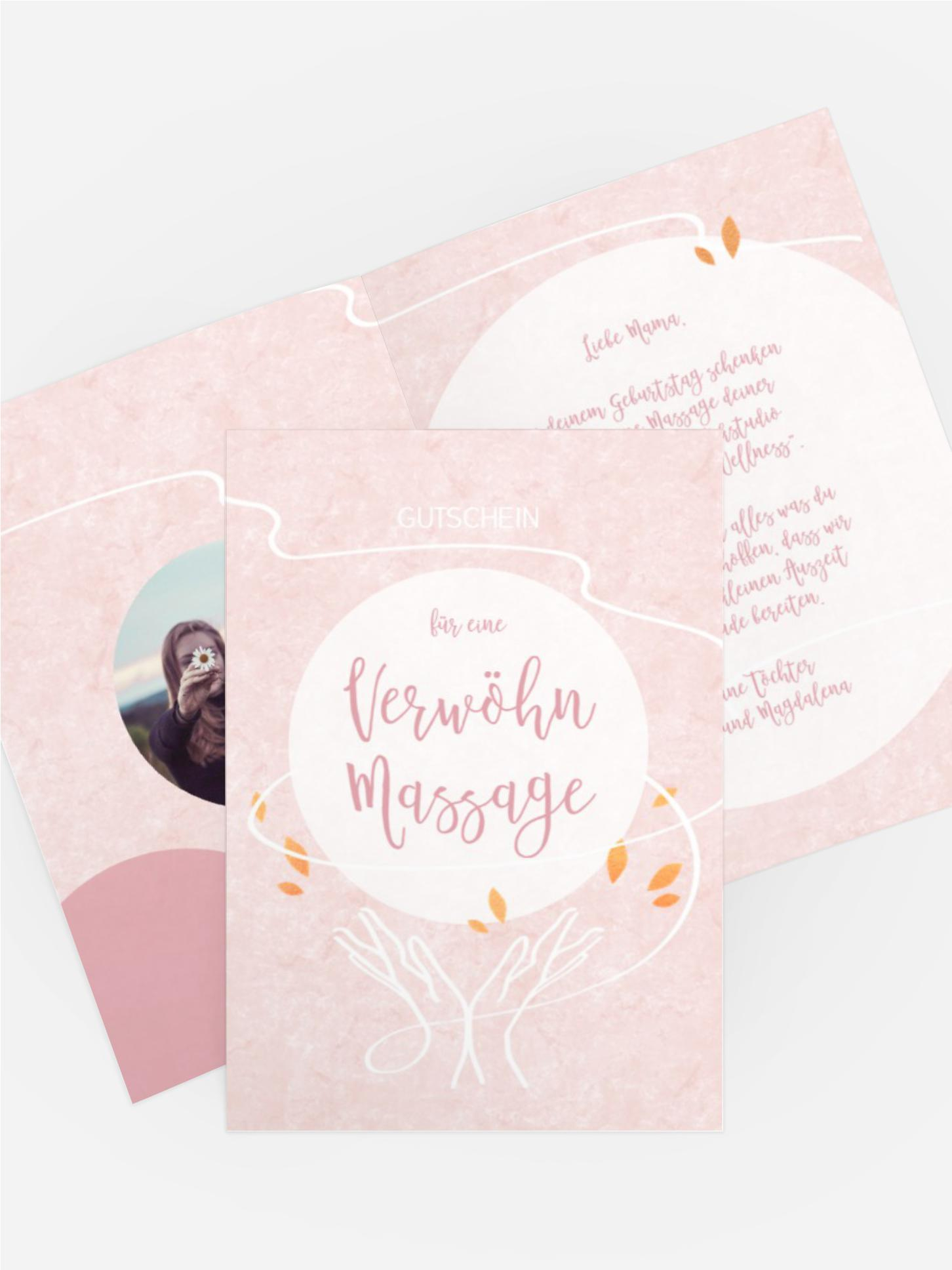 Gutschein zum Geburtstag Massage