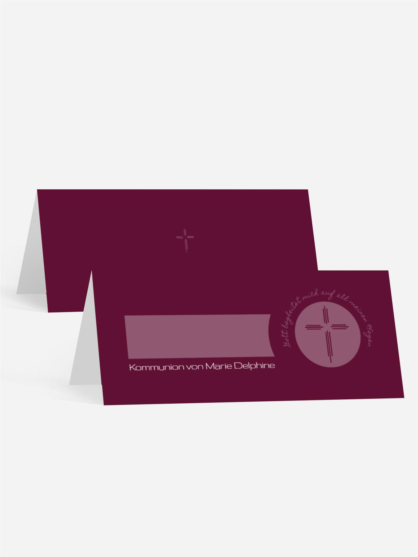 Tischkarte Kommunion Gottes Wege