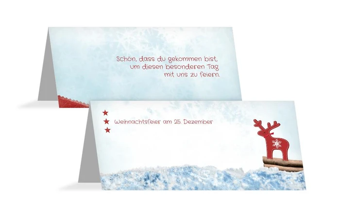 Weihnachten Tischkarte Sternenhimmel Weihnachten Tischkarte Sternenhimmel