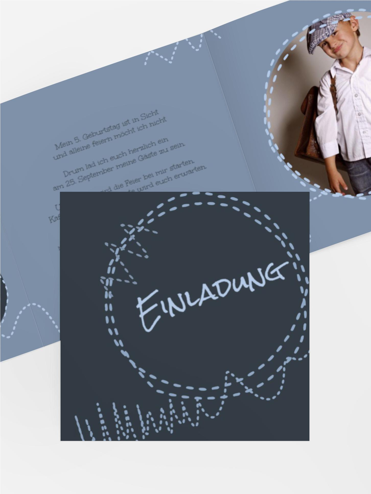 Geburtstagseinladung Flicken Foto