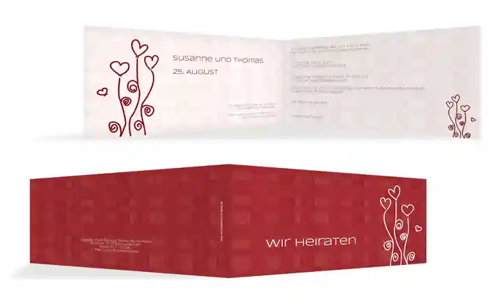 Hochzeitseinladung Liebestraum 2