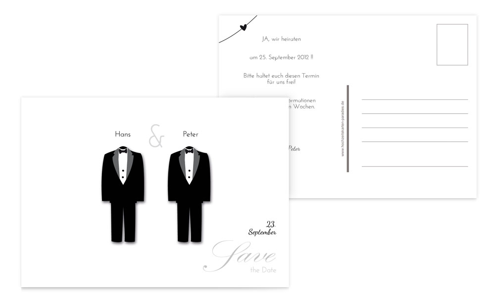 Save the Date suits Save the Date suits