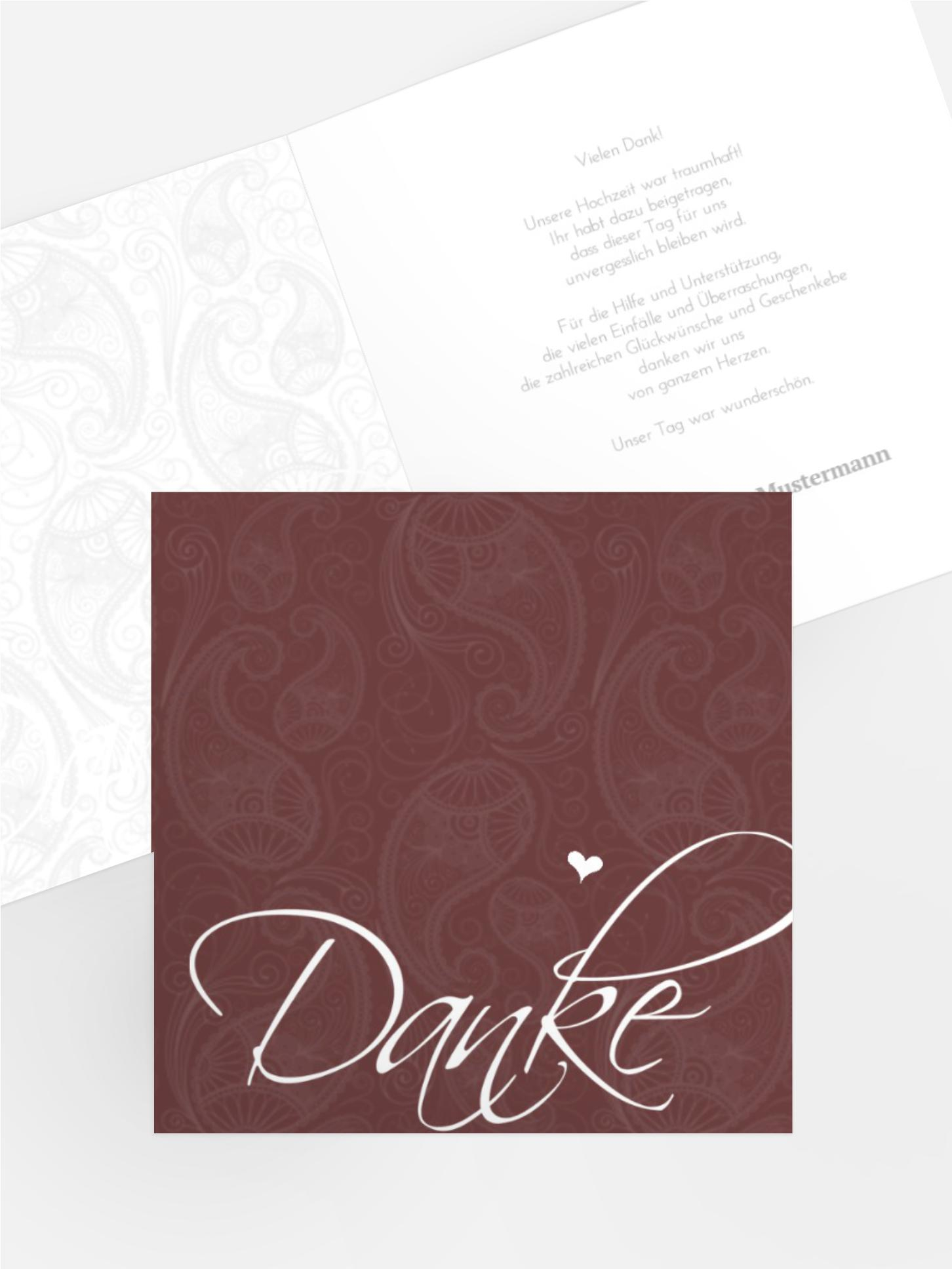 Dankeskarte Traumhochzeit 2