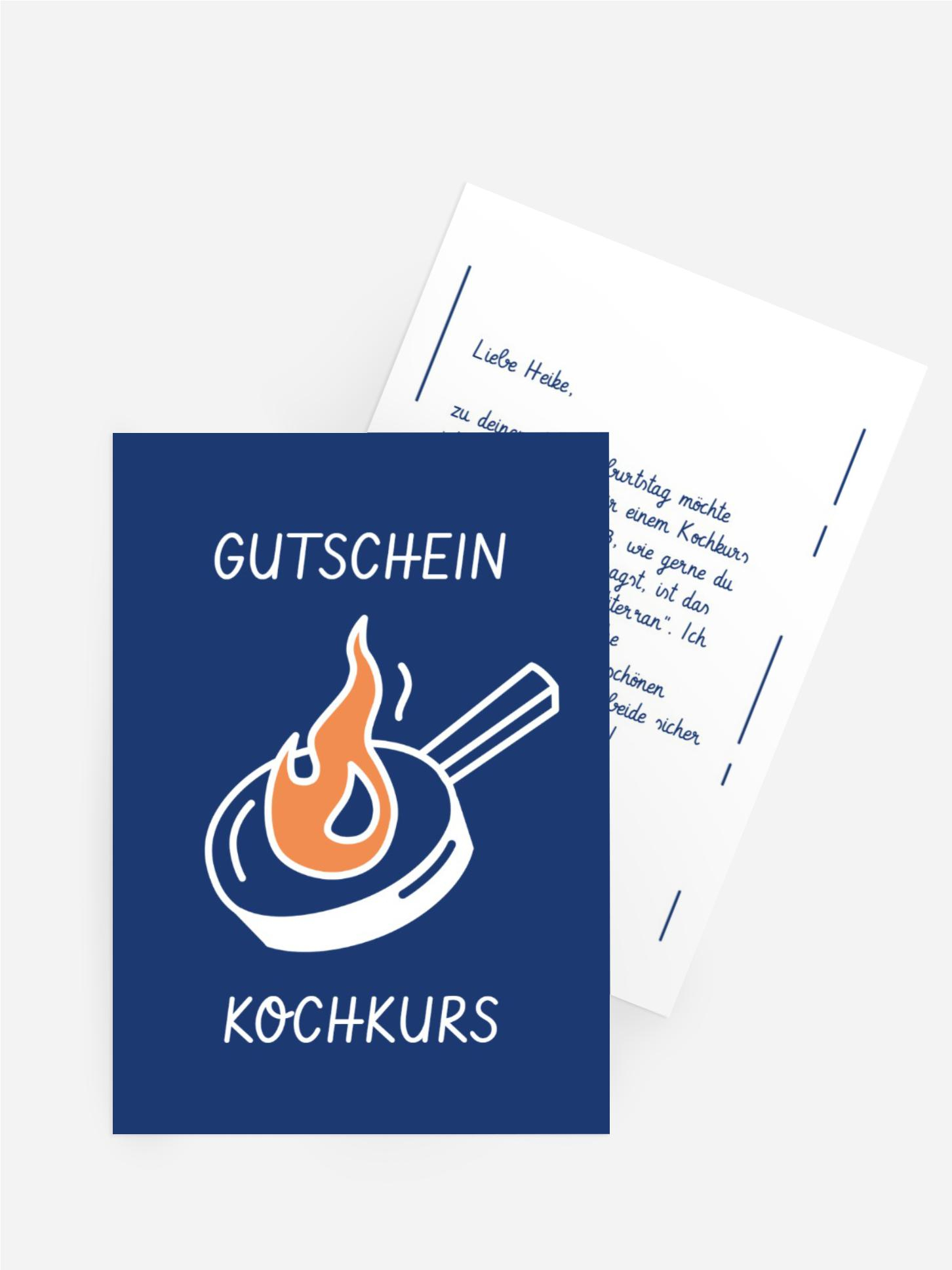 Gutschein zum Geburtstag Kochkurs