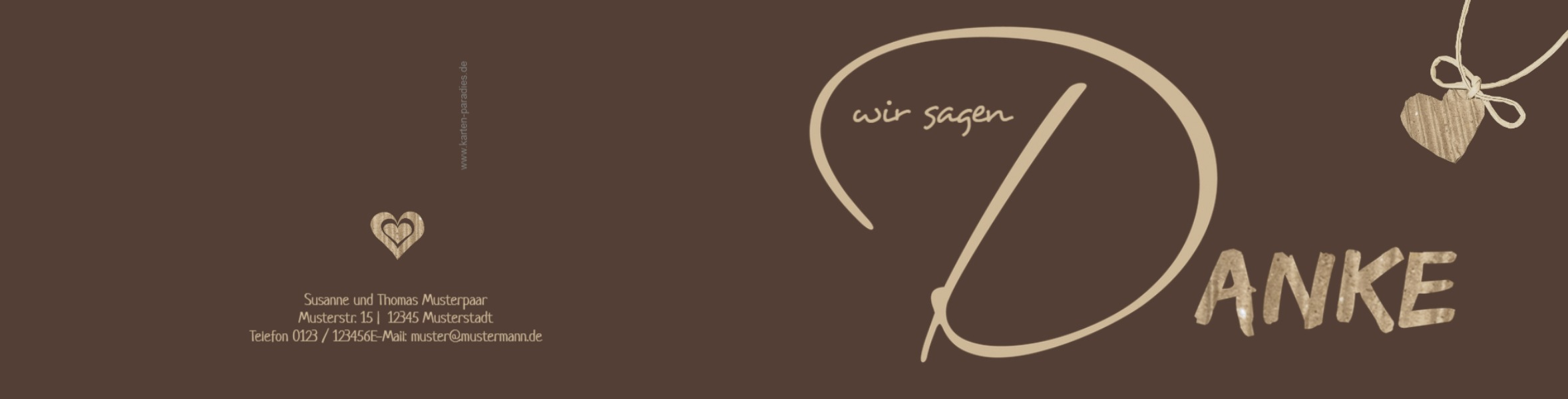 Dankeskarte Hochzeit natürlich Ja