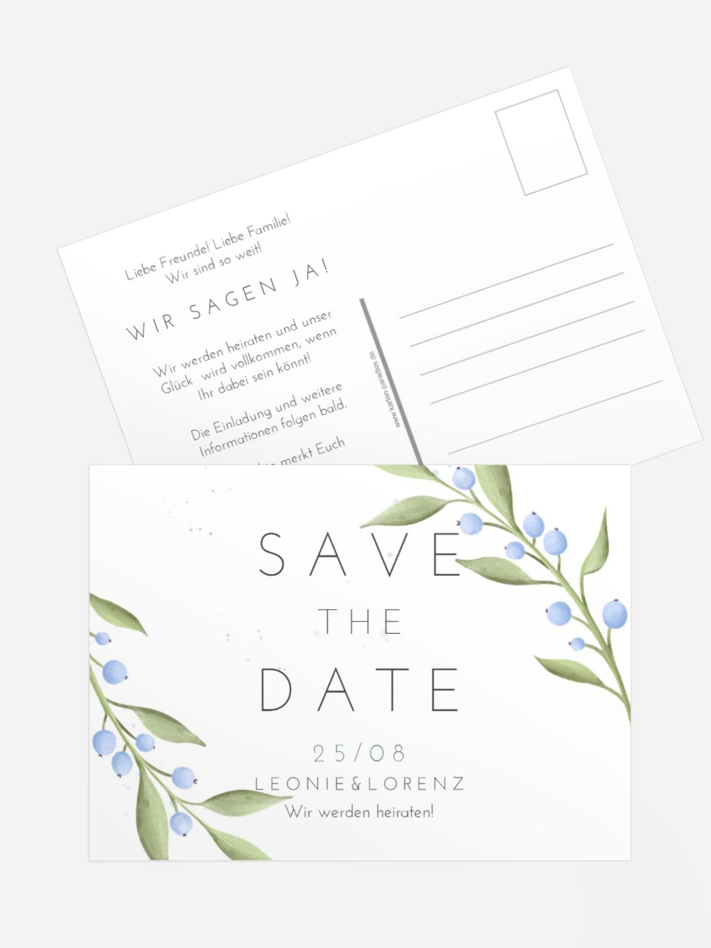 Karte Schlichte Beeren