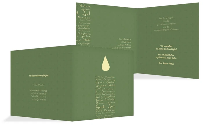 Weihnachts Grußkarte geschäftlich Schriftkerze Weihnachts Grußkarte geschäftlich Schriftkerze