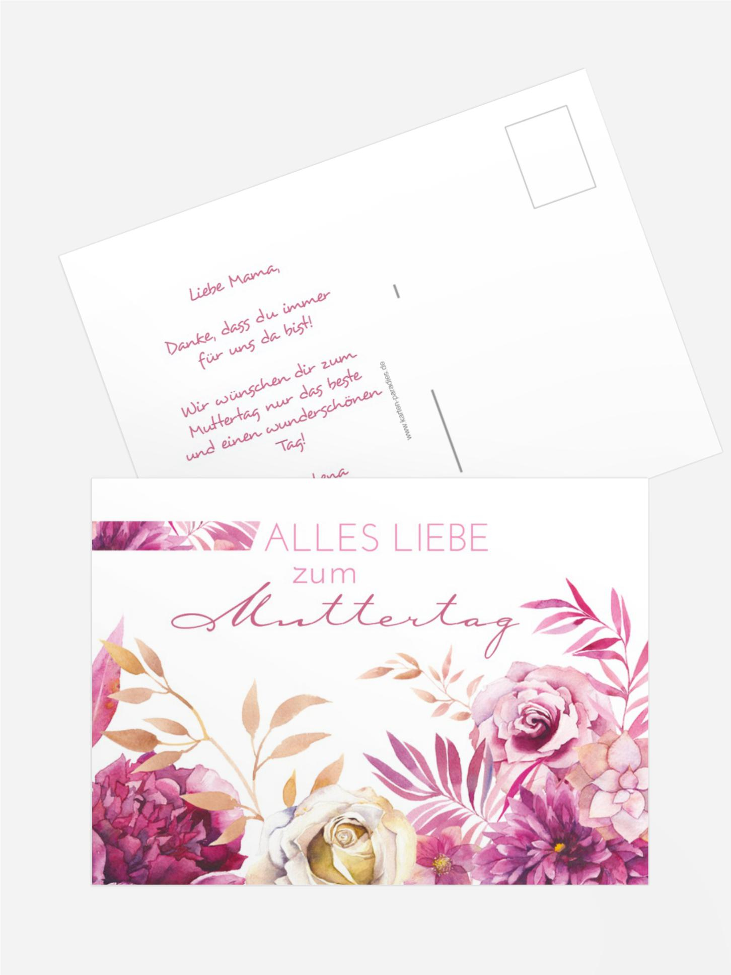 Muttertagskarte Blumen