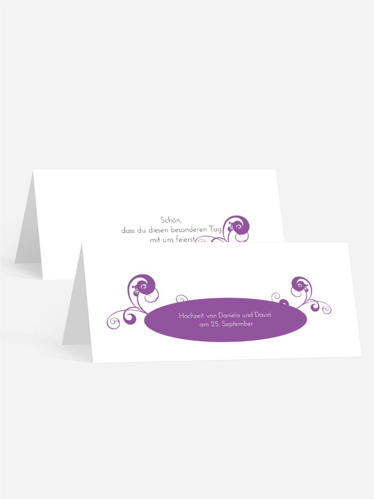 Tischkarte Squiggle Chubby