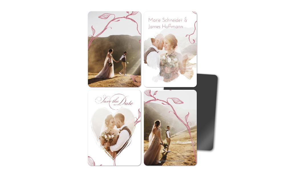 Fotomagnete zur Hochzeit Zarter Ast