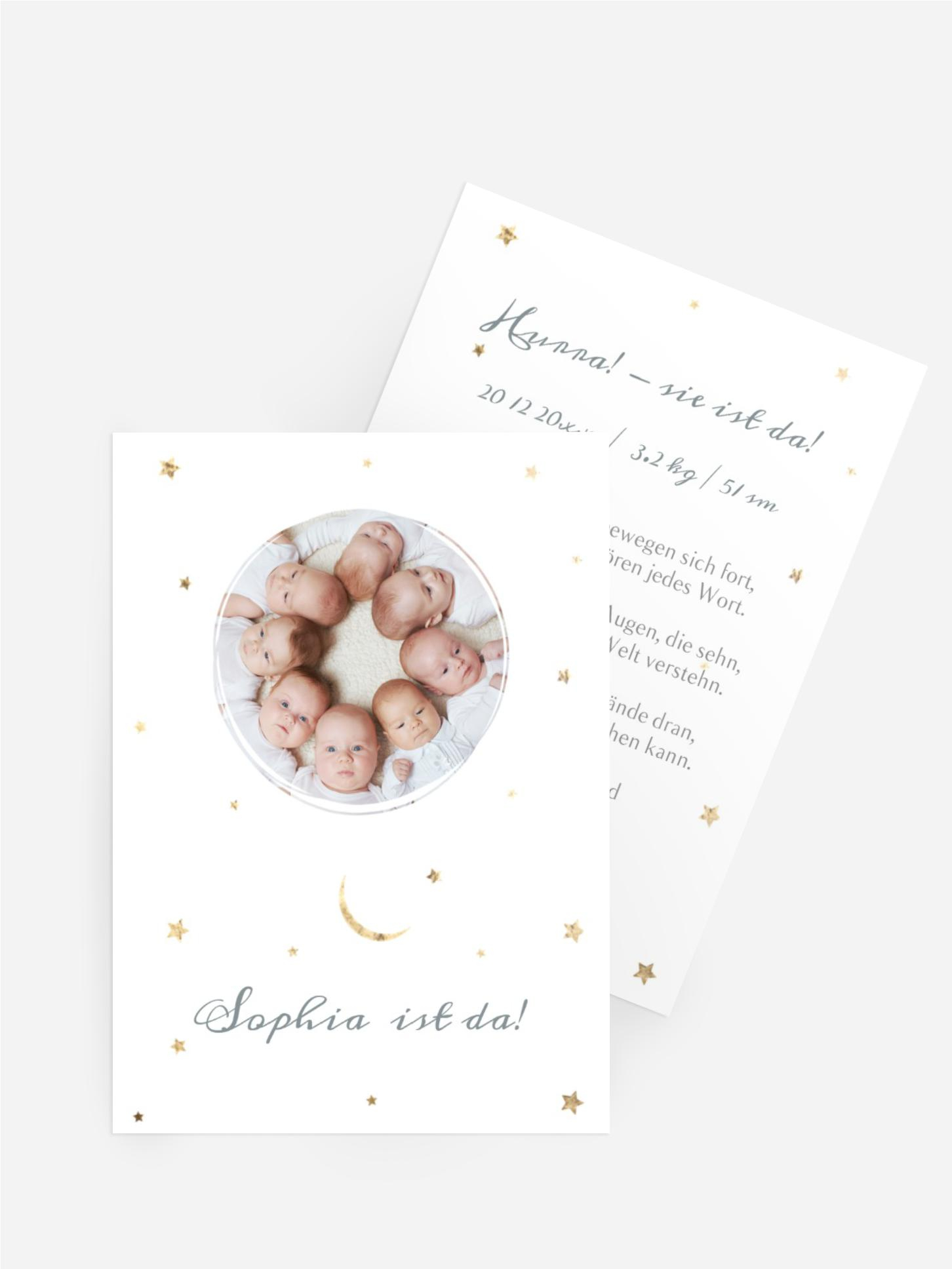 Babykarte Glückskreis