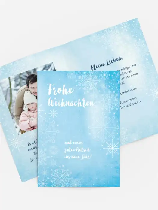 Foto Weihnachtgrußkarte Wintertraum