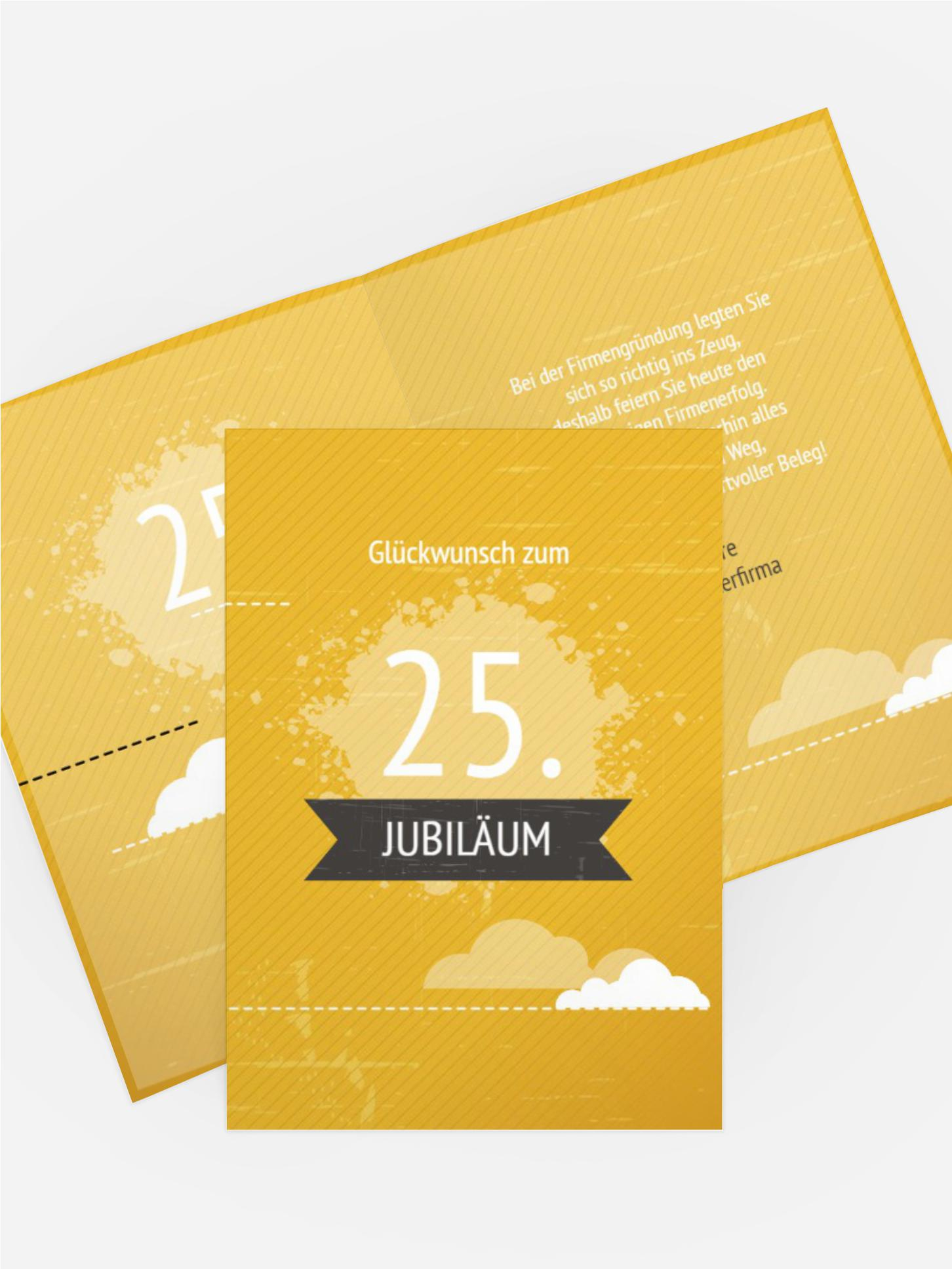 Jubiläumskarte Wolken