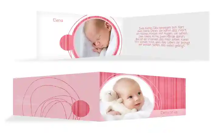 Geburtskarte Wollknäuel