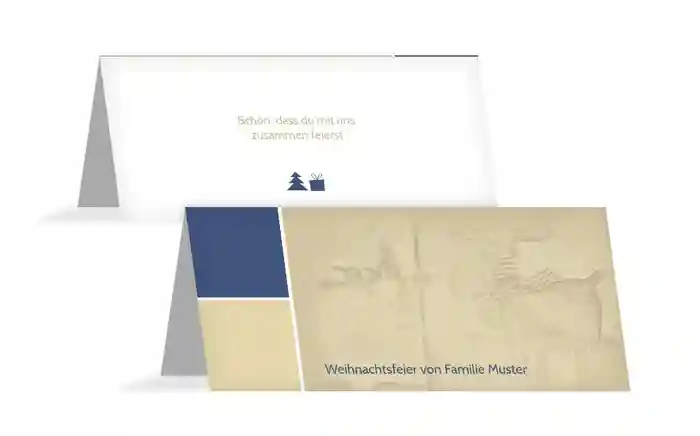 Weihnachtstischkarte Frohes Fest