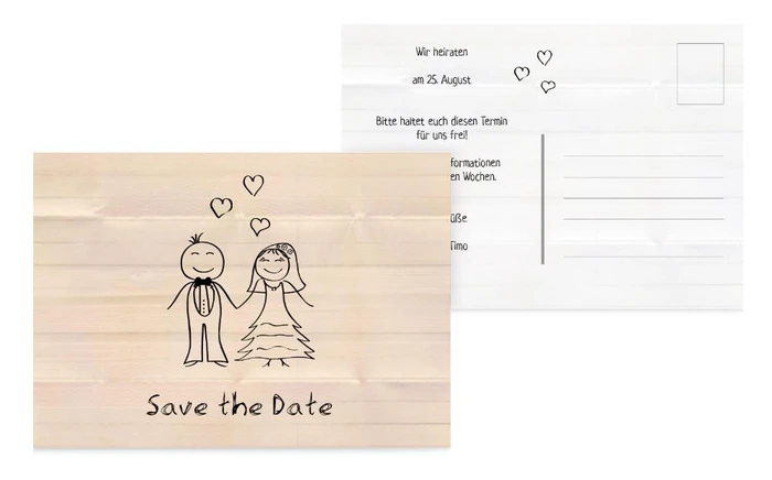 Save the Date Karte zur Hochzeit Sweet Love