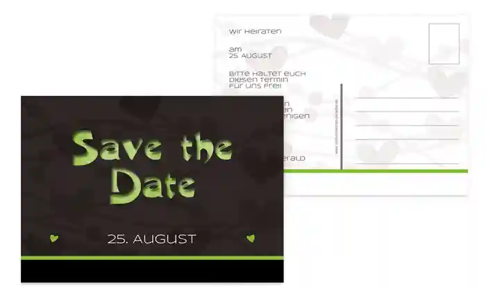 Save the Date wilde Herzen Save the Date wilde Herzen