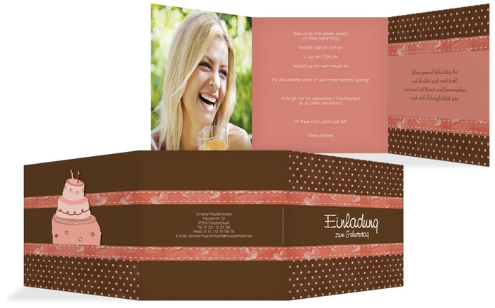 Geburtstagseinladung Harmonie Foto Geburtstagseinladung Harmonie Foto