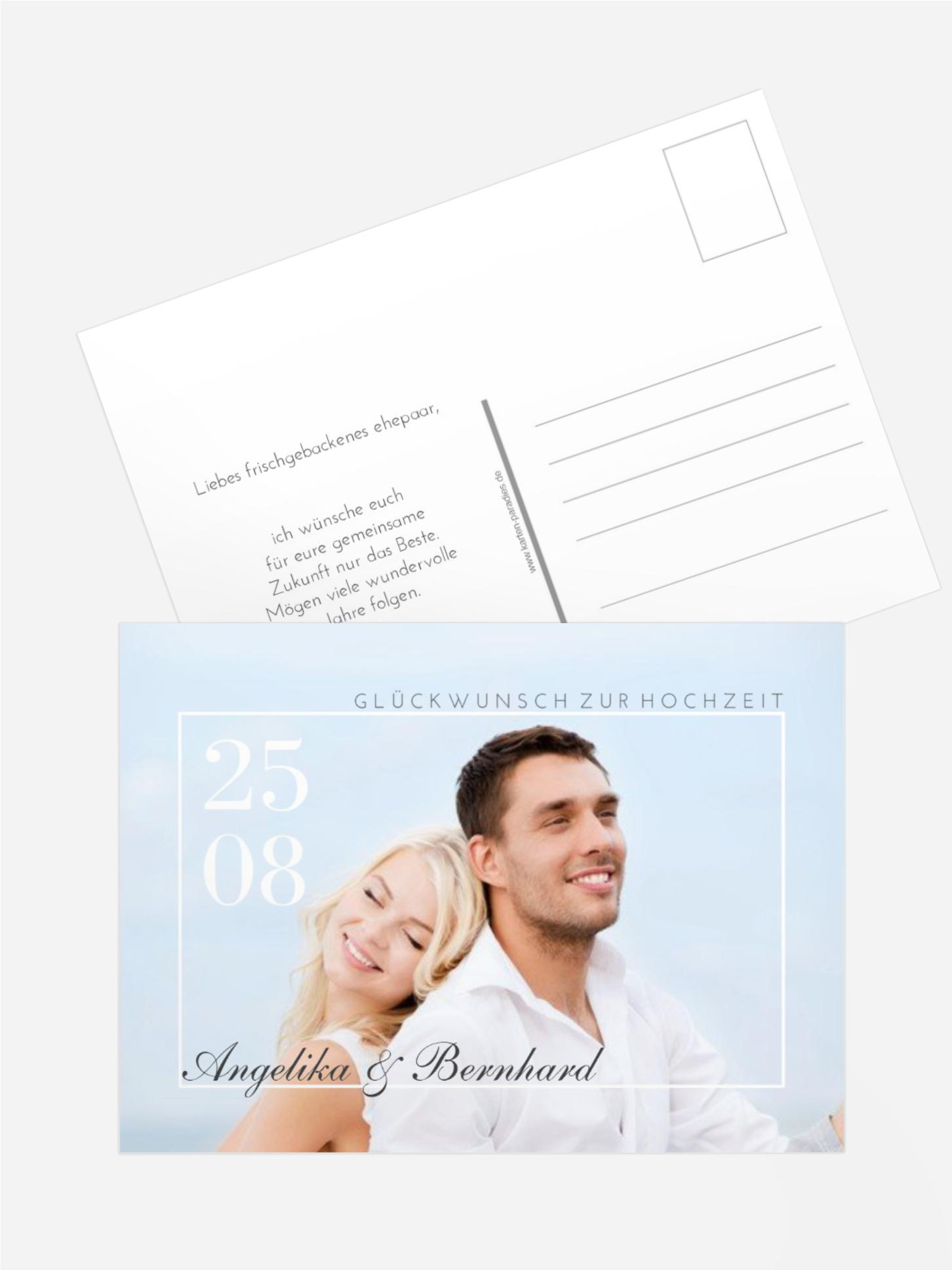 Glückwunschkarte zur Hochzeit Zusammenhalt