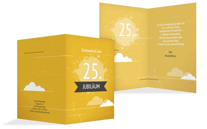 Jubiläumskarte Wolken