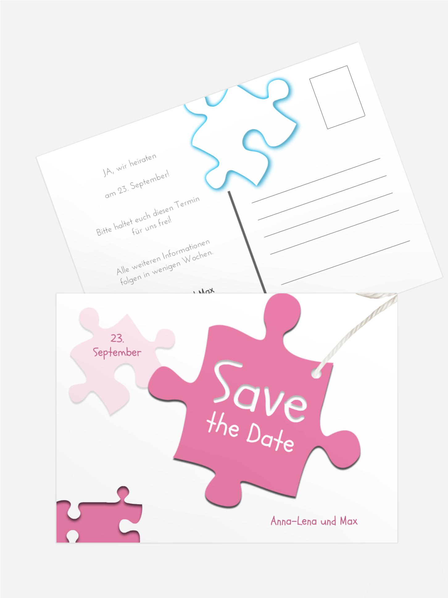 Save the Date Puzzleteile