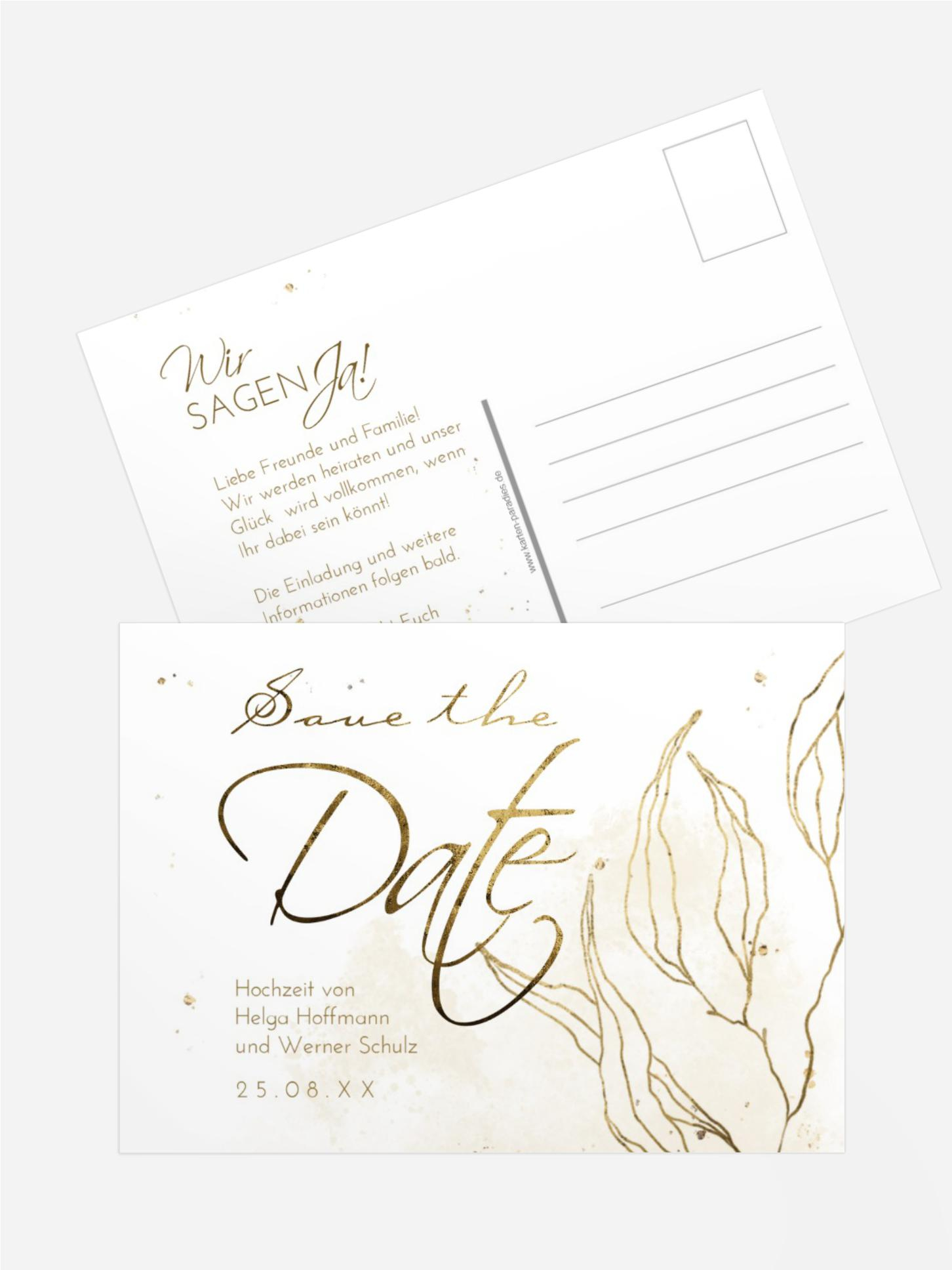 Karte Edle Blattstruktur