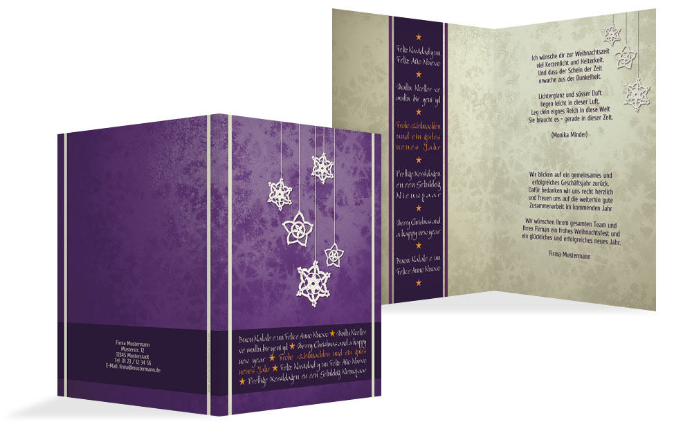 Weihnachtsgrußkarte Geschäftlich Snowflakes Weihnachtsgrußkarte Geschäftlich Snowflakes