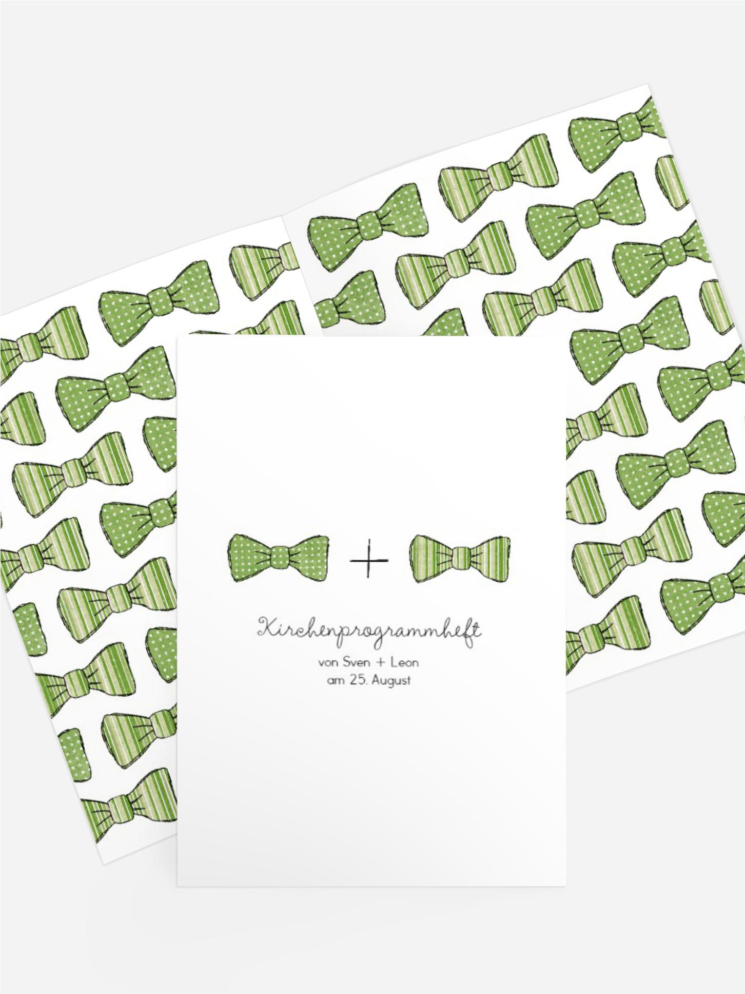 Kirchenheft Umschlag zur Hochzeit Fliegen