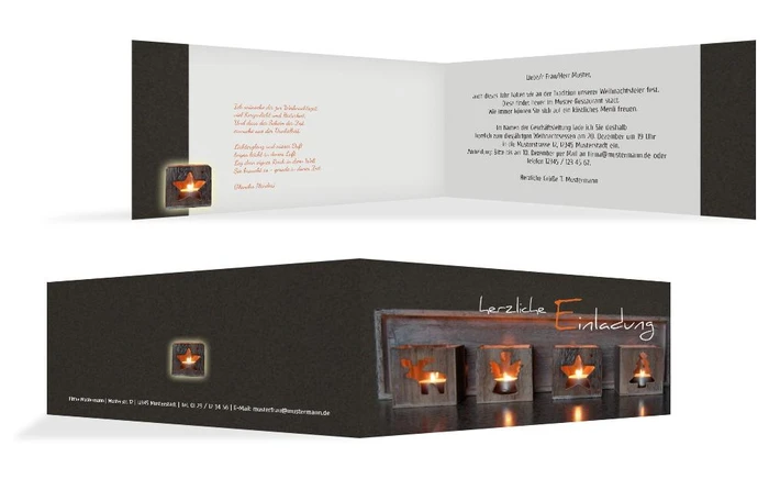 Weihnachtseinladung Geschäftlich Adventszeit Weihnachtseinladung Geschäftlich Adventszeit