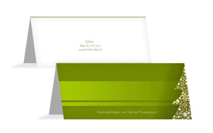 Weihnachts Tischkarte Sternenbaum Weihnachts Tischkarte Sternenbaum