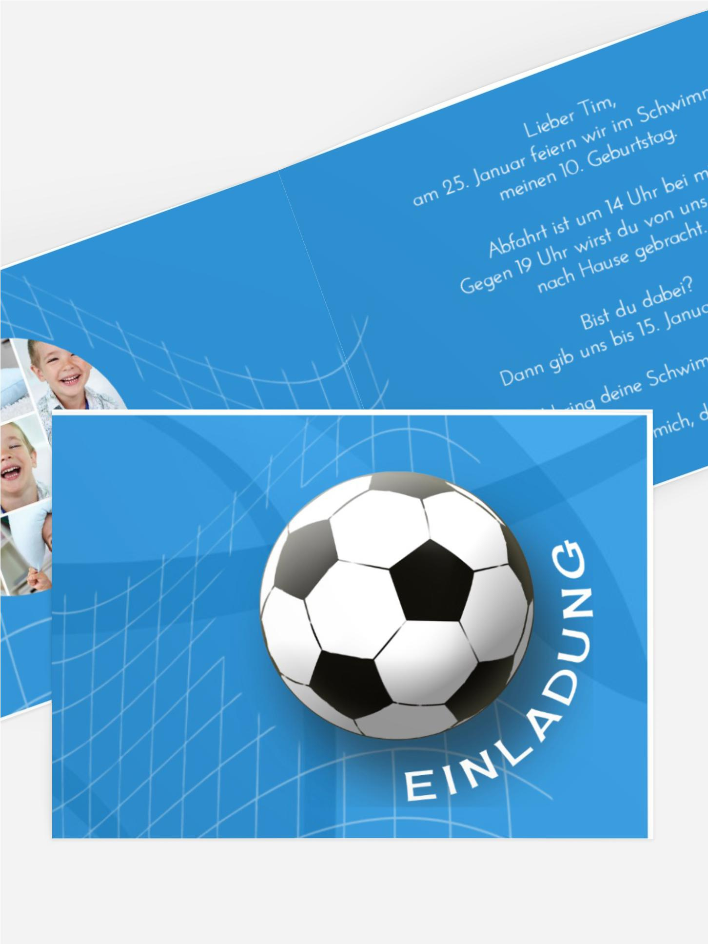 Geburtstagseinladung Fußball Foto