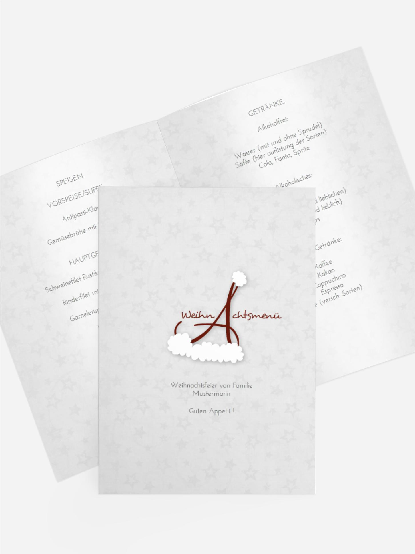 Weihnachts Menükarte A_mütze
