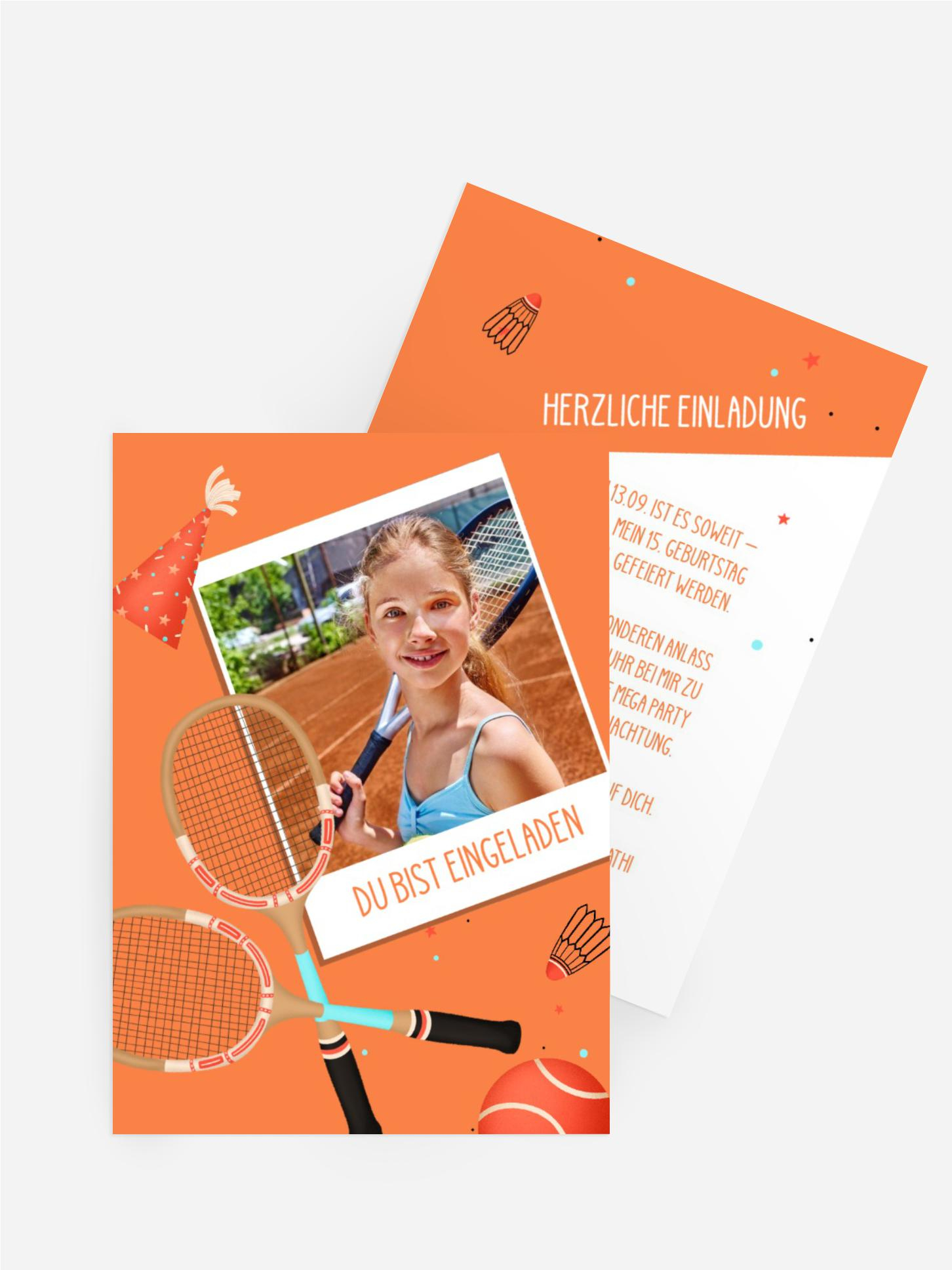 Jugendliche Geburtstagseinladung Junge Sportler