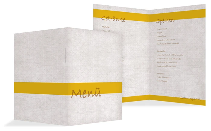 Taufe Menükarte simply classic