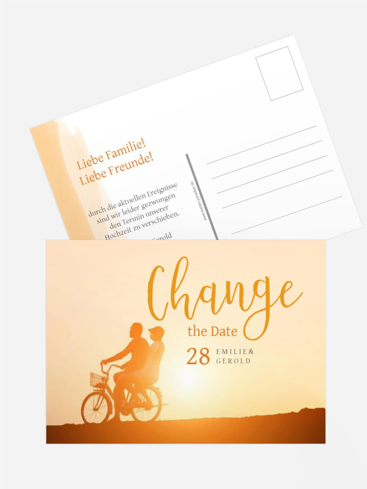 Change The Date Karte Gemeinsam