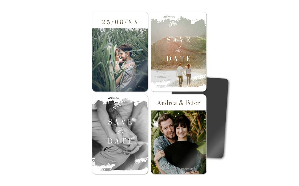 Fotomagnete zur Hochzeit Floraler Traum