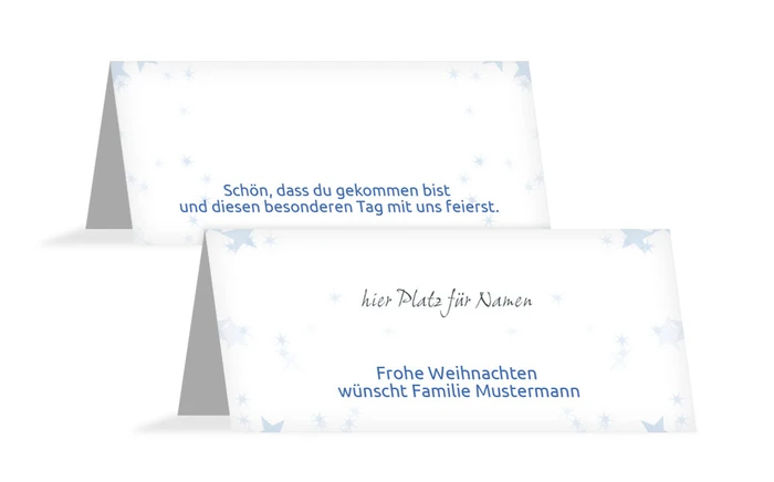 Weihnachtstischkarte Laterne