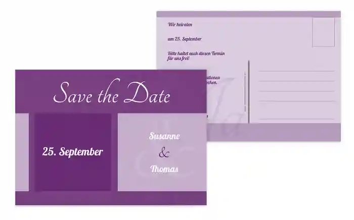 Save the Date Hochzeitsglück