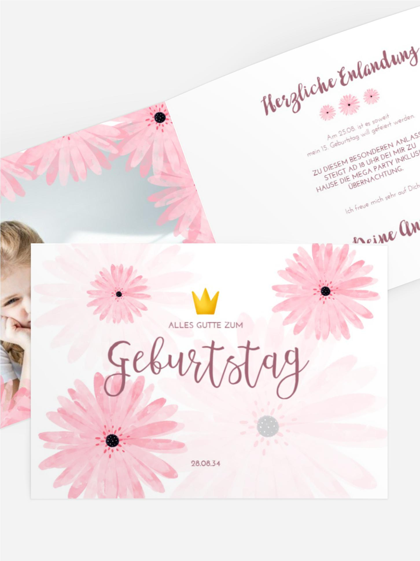 Jugendliche Geburtstag Blühende Blumen