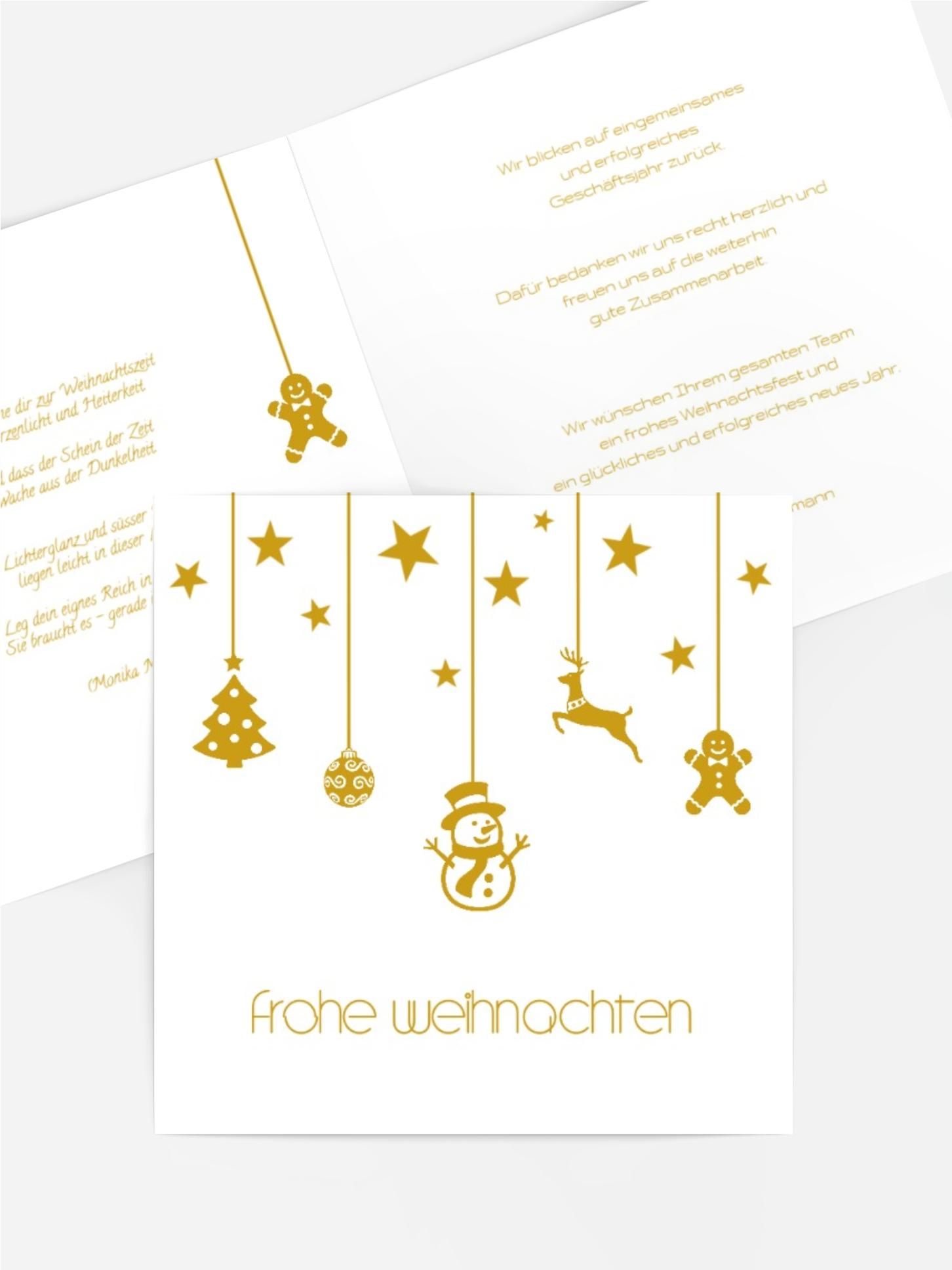 Weihnachtsgrußkarte Schmuckelemente