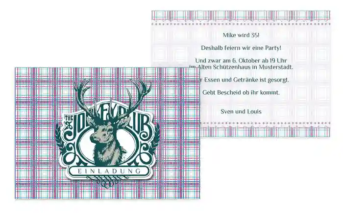 Geburtstagskarte Trachtenzauber