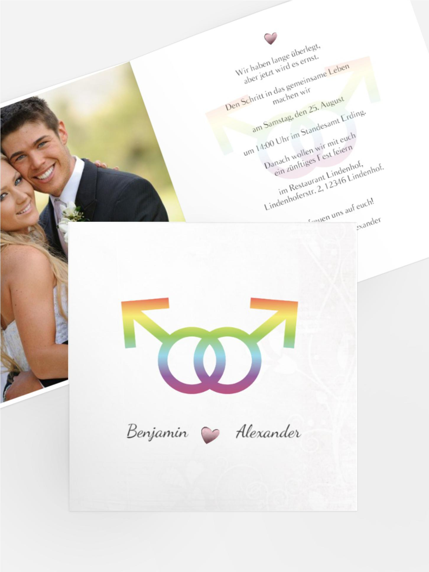 Einladung Im Zeichen der Liebe - Männer