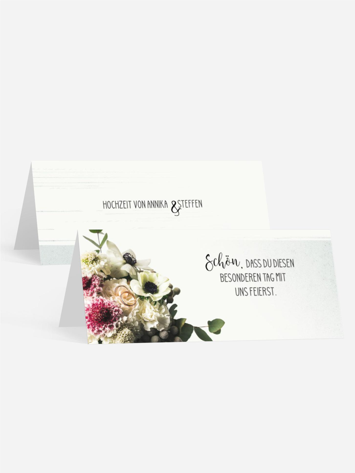 Tischkarte Bouquet