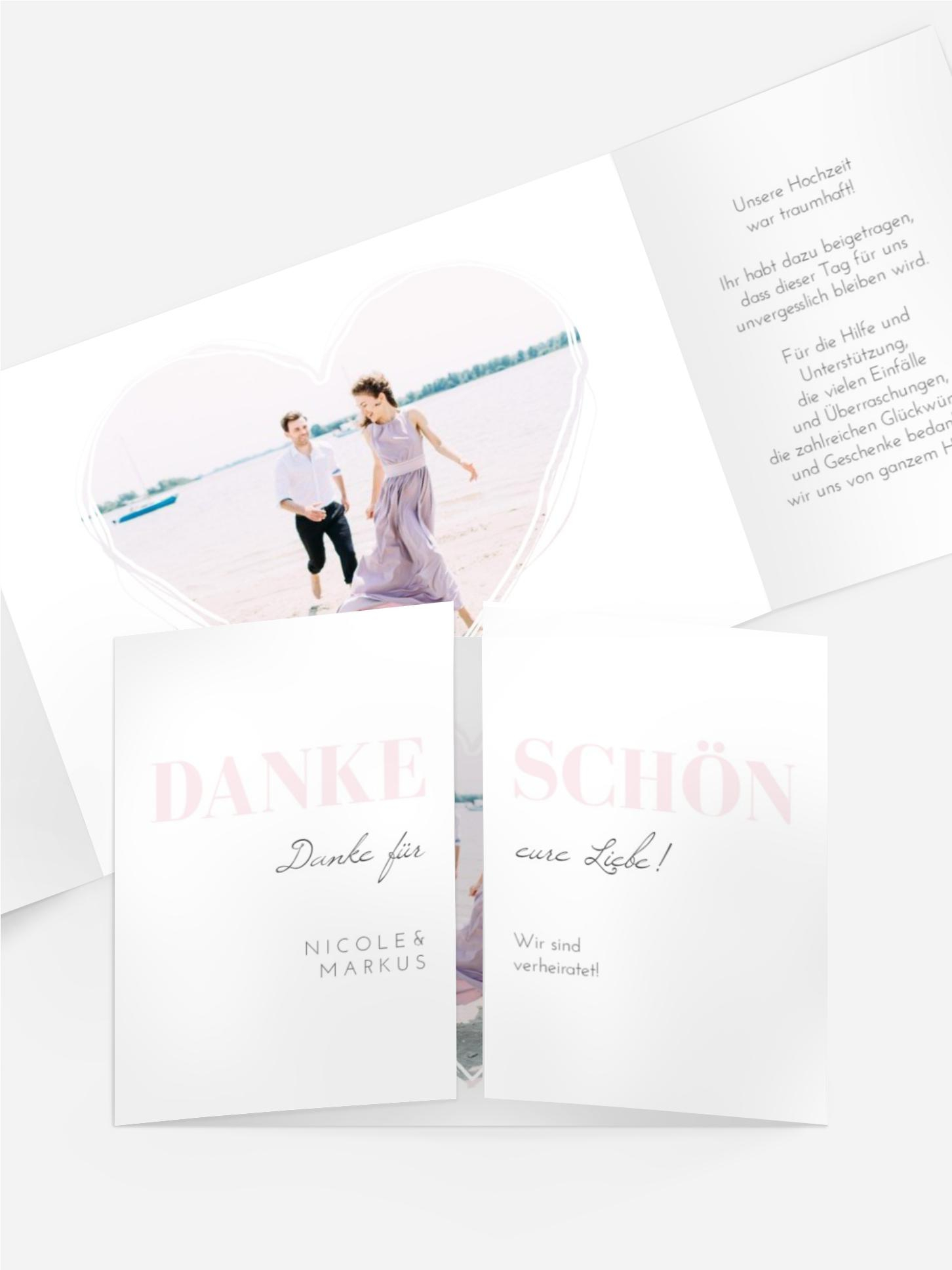 Dankeskarte Herzensziel