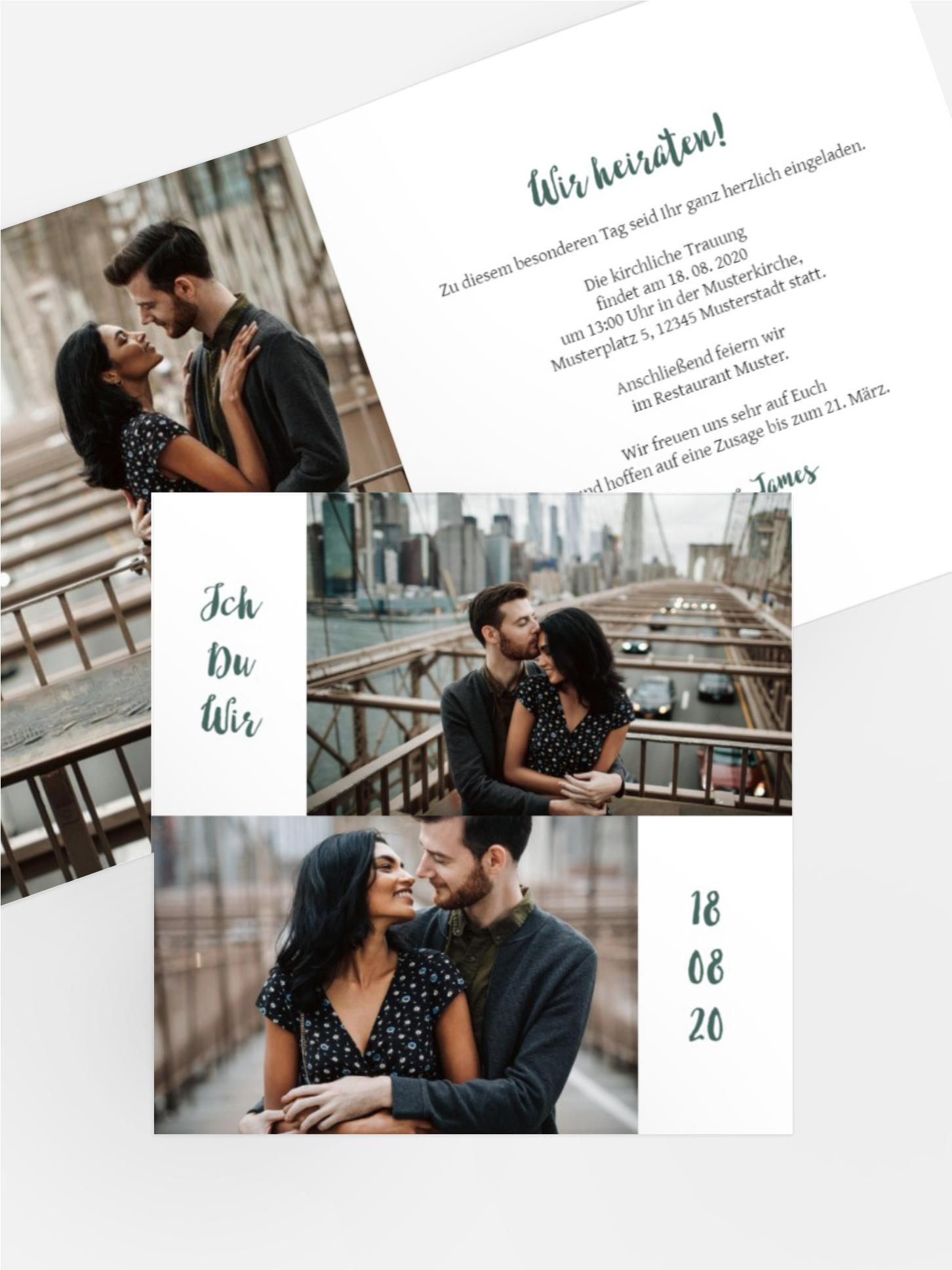 Hochzeitseinladung Ich Du Wir