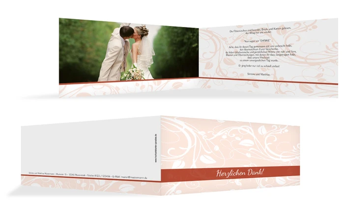 Dankeskarte Blättertraum