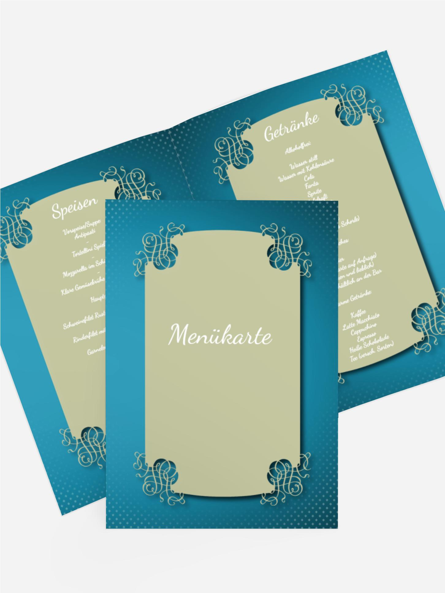 Menükarte Taufe Krause