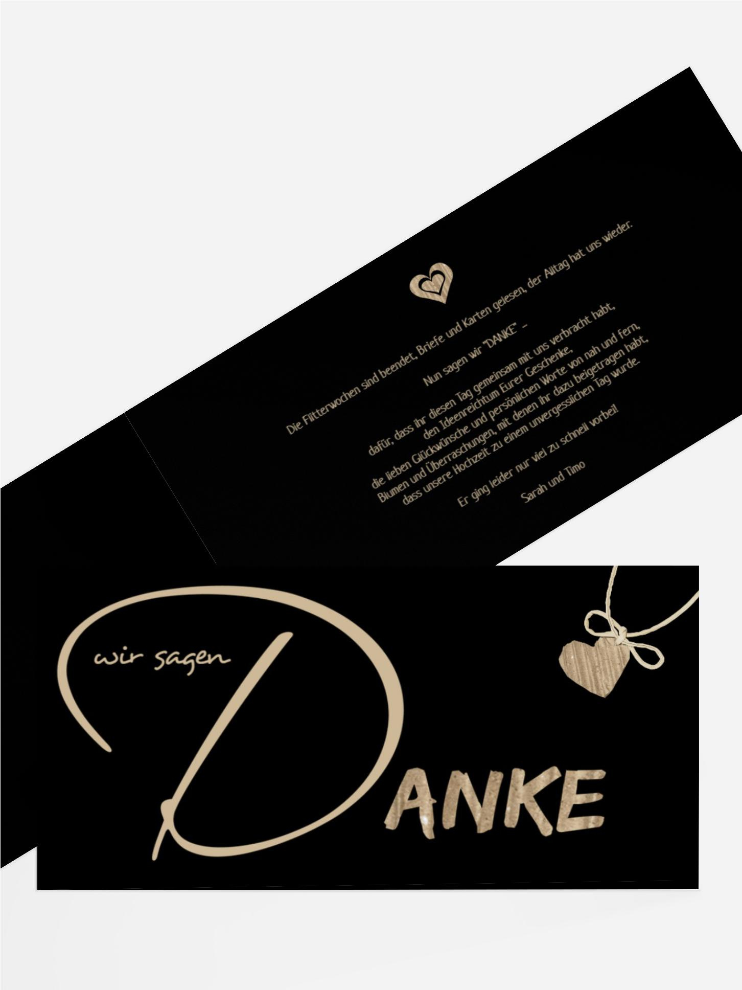 Dankeskarte Hochzeit natürlich Ja 2