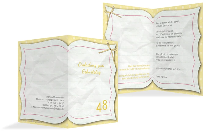 Einladungskarte zum Geburtstag Gedichtebuch Einladungskarte zum Geburtstag Gedichtebuch